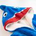 LOLANTA Dinosaur Shark Blanket Hoodie - Cozy Plush Sweatshirt for Kids Ages 3-12 - Warm Blue Blanket for 3-7 Years - Buy Online on GoSupps.com
