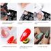 Freeorr Clear Silicone Nail Art Stamper Set - 4 Different Shapes with Scrapers for Manicure - Transparent Jelly Stamping Tools - Buy Online on GoSupps.com