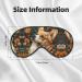 SSIMOO Corgi Floral Eye Mask - Double-Sided Sleep Mask for Enhanced Comfort & Light Blocking - Buy Online on GoSupps.com