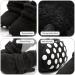 EDOTON Unisex Newborn Winter Boots - Warm Stripe Bootie for 0-6 Months (Black) - Buy Online on GoSupps.com
