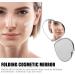 FRCOLOR Foldable Mini Heart Shaped Makeup Mirror Portable Metal Romantic Dual Sided Vanity Mirror Compact Travel Mirror Makeup Tools for Women Girls Silver - Buy Online on GoSupps.com