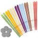 16 pieces of ear candles beeswax ear cups natural beeswax candles ear wax removal with 6 protective panes relax and clean (8 colors)