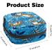 Women's Portable Binding Storage Bag - Tiger Blue - Multi-Color Menstrual & Tampon Holder for School & Office - Buy Online on GoSupps.com