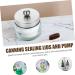 Alipis Medium Pumps Head - Stainless Steel & Acrylic Storage Containers for Bathroom Organization - Set of 2 7.5x7.5x2.5cm - Durable Germ-Free Lotion Dispenser - Buy Online on GoSupps.com