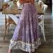 Women's Straight Dress Casual Fashion Knitted Patchwork Women's Dress Ladies Ditsy Floral Cocktail Party Gown Purple Small - Buy Online on GoSupps.com