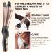 2 in 1 Curling Iron & Straightener - Ceramic Ionic Hair Curler with Adjustable Temperature - Travel Mat Included - Buy Online on GoSupps.com