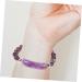 SOIMISS Bracelet Beaded Trim Girls Bracelet Trendy Bracelets Bead Braclet Natural Crystal Colored Beaded Bracelet Girl Wrist Decor Decorative Chakra Bracelet European and American Decorate 6X0.8XM Purple - Buy Online on GoSupps.com