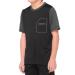 100% Ridecamp short sleeve jersey youth black/grey children's size L | 152-164 2022 cycling jersey short sleeve