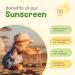 Natural Baby Sunscreen Lotion - SPF 30+ | Organic & Plant-Derived Ingredients UVA/UVB Protection 100ml - Buy Online on GoSupps.com
