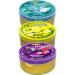Woogie Fine Drops Hard Candy Tin - Lemon Mint and Wild Berries Flavours 200 g - Pack of 3 Fruit Candy Tin Cans