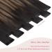 Salife Tape Extensions | Real Hair Balayage Natural Black to Chestnut Brown | 10 Pcs 60cm 30g Invisible Hair Extensions - Buy Online on GoSupps.com