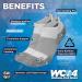OrthoSleeve WC4 Wellness Care No-Show Socks in Black - Size Medium (1 Pair) - Buy Online on GoSupps.com