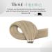 Moresoo 16 Tape in Human Hair Extensions 18P613 Blonde Highlights - 20 Pieces, 50g - Buy Online on GoSupps.com