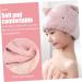 Housoutil 2pcs Dry Hair Cap Shower Cap Hair Absorbent Cap Turban Kids Shower Caps for Girls Hijab for Kids Makeup Towel Kids Headbands Girls Headbands Quick Dry Child Scarf Coral Fleece Pink - Buy Online on GoSupps.com