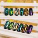 Reflective Gradient Aurora Glass Paper Nail Sticker 10 Roll 10 Colors Gradient Reflective Glass Paper with Plastic Box use for Nail Art Decoration - Buy Online on GoSupps.com
