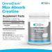 Omne Diem Micronized Max Absorb Creatine 21.16oz - 600G with Micronized Creavitalis - 120 Servings - Buy Online on GoSupps.com