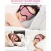 Musicozy 3D Breathable Silk Sleep Mask for Men and Women - Light Blocking Eye Cover for Travel, Office, Nap - Pink & Purple 2 Pack - Buy Online on GoSupps.com
