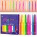 Color Liquid Eye Liner - UV Fluorescent Quick-Drying 12 Colors Liquid Liner Waterproof - Neon Glow Supplies Highly Pigmented Graphic Liners for Long-lasting Wearing