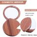 Beaupretty Small Compact Mirror - Wooden Cosmetic Mirror for Outdoor Makeup and Travel - Buy Online on GoSupps.com