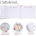 OKBY Nail Color Card - 2 Types Nail Color Display Chart Book Nail Polish Gel Color Display Card Nail Art Showing Board(Stripes Cover) - Buy Online on GoSupps.com
