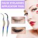 2-Pack Eyelash Applicator Tool Set with Pink Holster - DIY Cluster Lash Tweezers for Extension, Removal, and Application - Buy Online on GoSupps.com