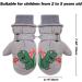 QKURT Kinder Ski Gloves - Warm Dinosaur Gloves for Kids 2-5 Years | Cold Weather Faustlings for Toboggan Snowboard Skating & Cycling - Gray - Buy Online on GoSupps.com