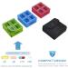 VOFOON Travel Pill Organizer - 4 Times a Day Weekly Medicine Case for Vitamins & Supplements - 7x4 Compartments - Black - Buy Online on GoSupps.com