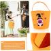 STOBAZA Orange Decor 3 Pcs Halloween Candy Bag Handbags Orange Basket Candy Basket Pumpkin Child Portable Halloween Decor - Buy Online on GoSupps.com