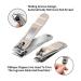 Eryu 7-Piece Stainless Steel Manicure Set for Thick Nails - Professional Fingernail and Toenail Clippers in Portable Travel Case - Ideal Gift for Adults, Seniors, Men, and Women - Brown - Buy Online on GoSupps.com
