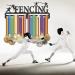 SUPERDANT Fencing Medal Hanger Display Competition Medal Holder Iron Sports Medals Display Frame Iron Medal Hook for Competition Medal Holder Display Wall Hanging Athlete Gift