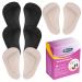 Arch Support Shoe Insoles for Women 4 Pairs Shoe Inserts for Flat Feet Plantar Fasciitis Gel Sticky High Arch Support Pads 0.47in Height Reusable Cushions Pads 2 Black 2 Beige 4 Pairs