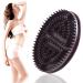 Cellulite Massager Cellulite Brush Cellulite Remover Skin Exfoliating Brush Body Shower Scrubber Meridian Dredge for Skin Health and Anti Cellulite Treatment (Brown)
