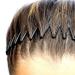 Stretch Comb 2 Pack - Full Circular Zigzag Plastic Headband for All Hair Types | Hair Accessories for Long & Short Hair (Black) - Buy Online on GoSupps.com