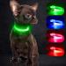 YFBrite Luminous Dog Collar - USB Rechargeable LED Adjustable Neck Band for Dogs & Cats | Durable Flashing Collar for All Sizes (Green XS) - Buy Online on GoSupps.com