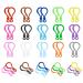 200 PCS of Multicolor Lobster Clasp Keychain Plastic Lanyard Clips | Plastic Lobster Claw Clasps Backpack Clips for Kids | Plastic Keychains for Crafts Keychain Hook DIY Handmade Toys Craft Clasps