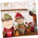 SEWOART Bag Snowman Pocket Candy Heart Shape Linen Pouch Transparent Christmas Favor Party Window - Buy Online on GoSupps.com