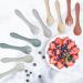 GODR7OY Silicone Baby Feeding Forks and Spoons Set - BPA Free Cutlery for Kids, Toddlers, Infants - 4 Pieces Mini Utensils (Natural Color) - Buy Online on GoSupps.com