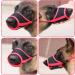 Adjustable Red Dog Muzzle - Safe & Breathable Mesh Velcro Fastener XL Size for Barking & Chewing Control - Buy Online on GoSupps.com