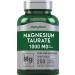 Piping Rock Magnesium Taurate | 1000mg | 250 Caplets | Chelated and Buffered | Vegetarian Non-GMO Gluten Free Supplement
