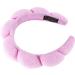 AWAVM Spa Headband for Women Non Slip Wide Headband Makeup Headband for Washing Face Facial Mask Skin Care Shower Made of Soft & Absorbent Material Women Girls Hair Accessories (Pink) - Buy Online on GoSupps.com