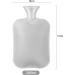 Samply 2L Hot Water Bottle with Furry Cover - White | Reusable Hot Water Bag - Buy Online on GoSupps.com