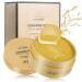 LOPHE Under Eye Patches Collagen 24k Gold Under Eye Masks for Puffy Eyes Moisturizing Under Eye Gel Pads for Dark Circles Bag Lines Improving Firm Hydrate Under Eye Patches (30 Pairs)