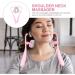 Healvian Neck Massage Roller - Shiatsu Deep Tissue Trigger Point Relief | Manual Self Muscle Massage Device for Neck & Shoulders - Pink - Buy Online on GoSupps.com