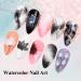Blooming Gel Nail Polish Set - 12ML Black & White Watercolor Marble Ink for Stunning Nail Art & DIY Manicure at Home - 2PCS - Buy Online on GoSupps.com