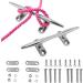 SHENGHUISS 8 inch Boat Dock Cleat Stainless Steel 316 - 4 Pack | Marine Deck Rope Cleats with Fasteners - 2 Pack - Buy Online on GoSupps.com