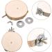 ALTcompluser 4 Pack Bird Perch Stand Platform Toy Parrots Cage Toys Round Wooden Springboard for Budgie Cockatiels Finches Small Parakeets Bird Toys - Buy Online on GoSupps.com