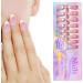 White French Tip Press on Nails | Artificial Full French Nails for Women - Beauty Products for Home Wedding Dating Gathering Traveling Pochy 05 - Buy Online on GoSupps.com