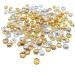 FAZHBARY 720 PCS Bead Caps Filigree Bead Caps Flower Caps for DIY Crafts Supplies  Gold and Silver