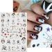 Halloween Nail Stickers 12 Sheets Self-Adhesive Nail Decal Cobweb Ghosts Pumpkin Nail Art Decoration Design Supplies - Buy Online on GoSupps.com