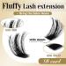 Veleasha 80D Fluffy Lash Clusters - 192PCS D Curl Volume Eyelash Extensions 10-18mm - Soft DIY Cluster Lashes for Home Use - Buy Online on GoSupps.com